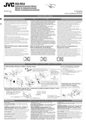 JVC KD-R54 Installation & Connection Manual