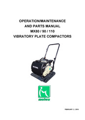 Meiwa MX80 Operation & Maintenance Manual