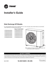 Trane 4TWS6036A3COTA Installer's Manual