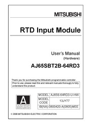 Mitsubishi AJ65S-64RD3-U-HW User Manual