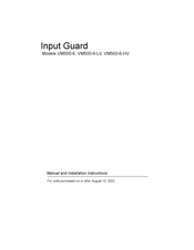 Temperature Guard Input Guard VM500-6-LV Manual And Installation Instructions
