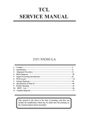 TCL 21F1 NX56E-LA Service Manual