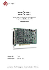JYTEK NuDAQ PCI-69222 User Manual