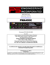 PS Engineering 050-450-0801 Installation And Operation Manual