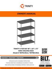 Trinity TBTPBK-0916 Owner's Manual