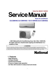 Panasonic CU-C12BKN5G Service Manual