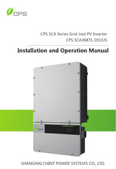CPS SCA36KTL-DO/US Installation And Operation Manual