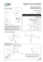 Hill-Rom Liko M220 Assembly Instruction