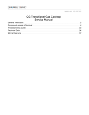 Subzero WOLF CG304T Service Manual