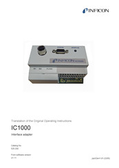 Inficon IC1000 Translation Of The Original Operating Instructions