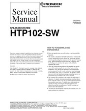 Pioneer HTP102-SW Service Manual