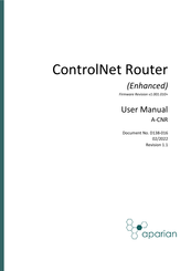 APARIAN ControlNet Router A-CNR User Manual