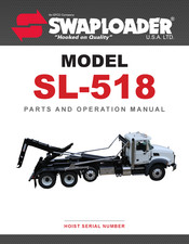 Efco SWAPLOADER SL-518 Parts And Operation Manual