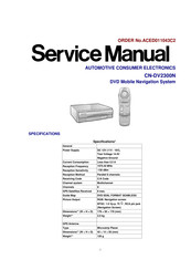 Panasonic CN-DV2300N Service Manual