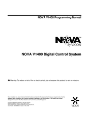 Vicon NOVA V1400 Programming Manual