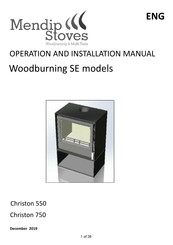 Mendip Stoves Christon 550 Operation And Installation Manual