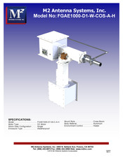 M2 Antenna Systems FGAE1000-D1-W-COS-A-H Manual