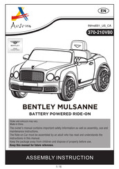 Avson 370-210V80 Assembly Instruction Manual