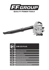 F.F. Group GHB 223 PLUS Original Instructions Manual