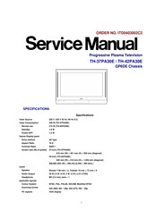 Panasonic TH-42PA30E Service Manual