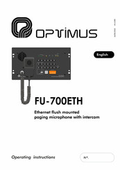 Optimus FU-700ETH Operating Instructions Manual