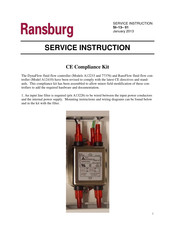 Ransburg DynaFlow A12233 Service Instruction