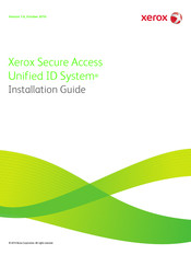 Xerox Secure Access Unified ID System Installation Manual
