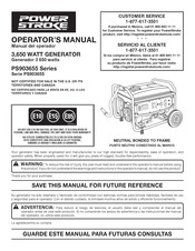 Power Stroke PS903655 Series Operator's Manual