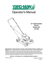 MTD YARD-MAN 268 Operator's Manual