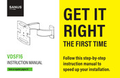 LEGRAND Sanus VDSF16 Instruction Manual