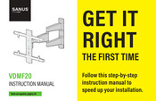 LEGRAND Sanus VDMF20 Instruction Manual