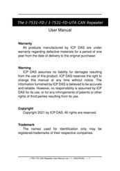 ICP DAS USA I-7531-FD User Manual