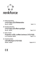Renkforce LV-DJ13A Operating Instructions Manual