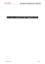 Fn-Link F89ETSM13 Series User Manual