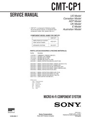 Sony SS-CCP1 Service Manual