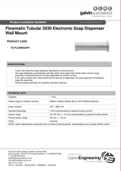 Galvin Specialised Flowmatic Tubular 2030 Product Installation Manualline