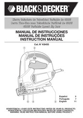 Black & Decker KS455 Instruction Manual