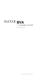Nayar Systems BVA Manual