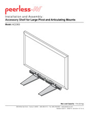 peerless-AV ACC953 Installation And Assembly Manual