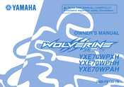 Yamaha WOLVERINE YXE70WPHH Owner's Manual