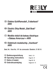 Reely Bait Boat ARR Operating Instructions Manual