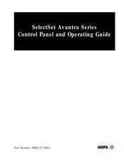 AGFA SelectSet Avantra 25E Operating Manual
