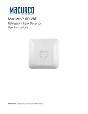 Macurco RD-VRF User Instructions