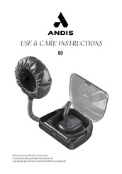 Andis BD Use & Care Instructions Manual