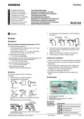 Siemens RLE132 Installation Instructions Manual