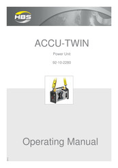 HBS ACCU-TWIN 92-10-2280 Operating Manual