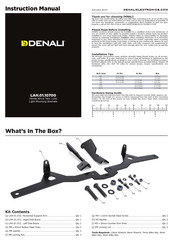 Denali LAH.01.10700 Instruction Manual