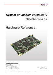 SSV Embedded Systems eSOM/3517 Hardware Reference Manual