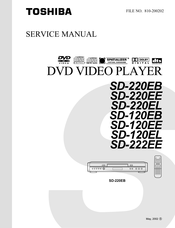 Toshiba SD-120EL Service Manual