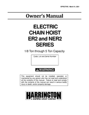 KITO Harrington NER2 Series Owner's Manual